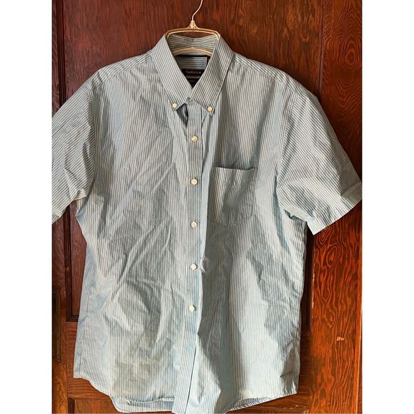 Van Heusen short sleeve striped button down - Picture 1 of 5